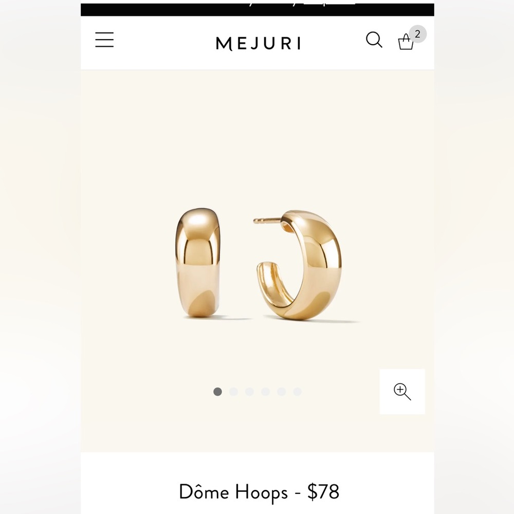 Mejuri dome hoops